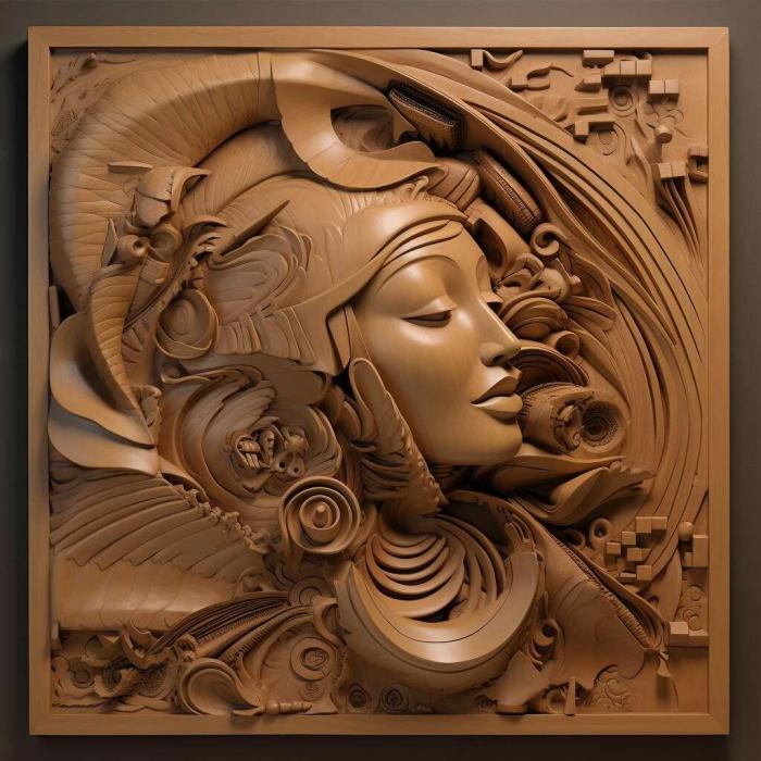 نموذج ثلاثي الأبعاد لآلة CNC 3D Art 